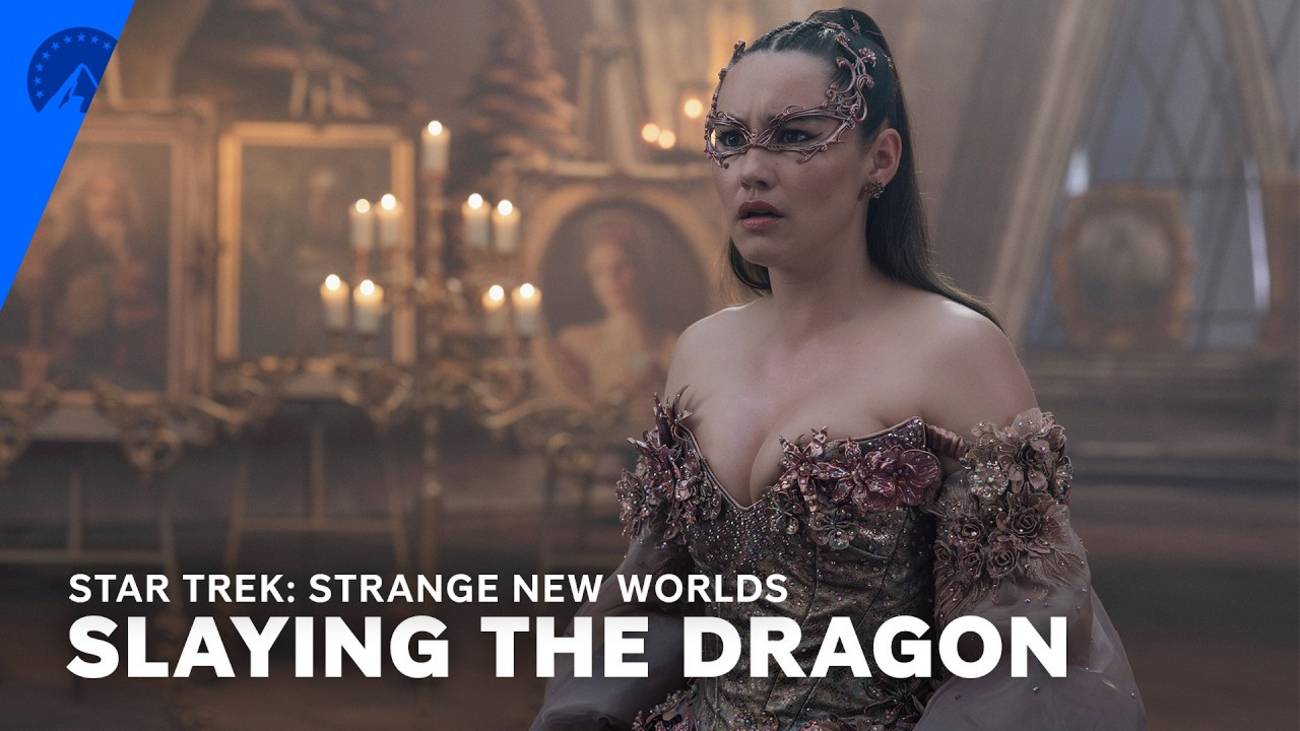 STRANGE NEW WORLDS Clip: A Dragon Attacks the Enterprise Mid-Fantasy Charade Video
