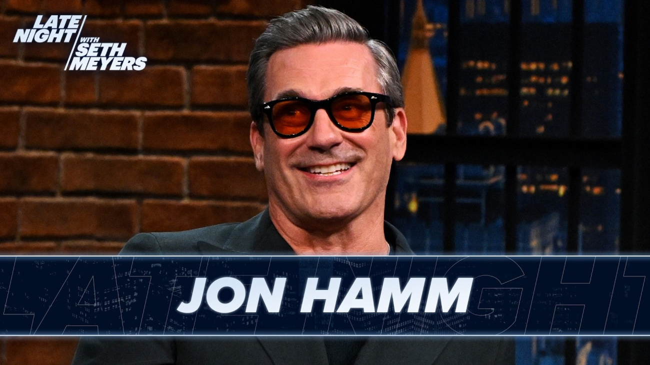 Jon Hamm Reveals He and Wife Anna Osceola Are Expecting First Child on LATE NIGHT Video