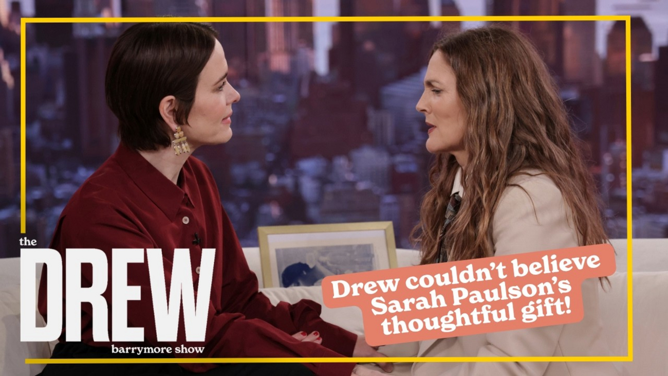 Sarah Paulson Surprises Drew Barrymore With Family Heirloom