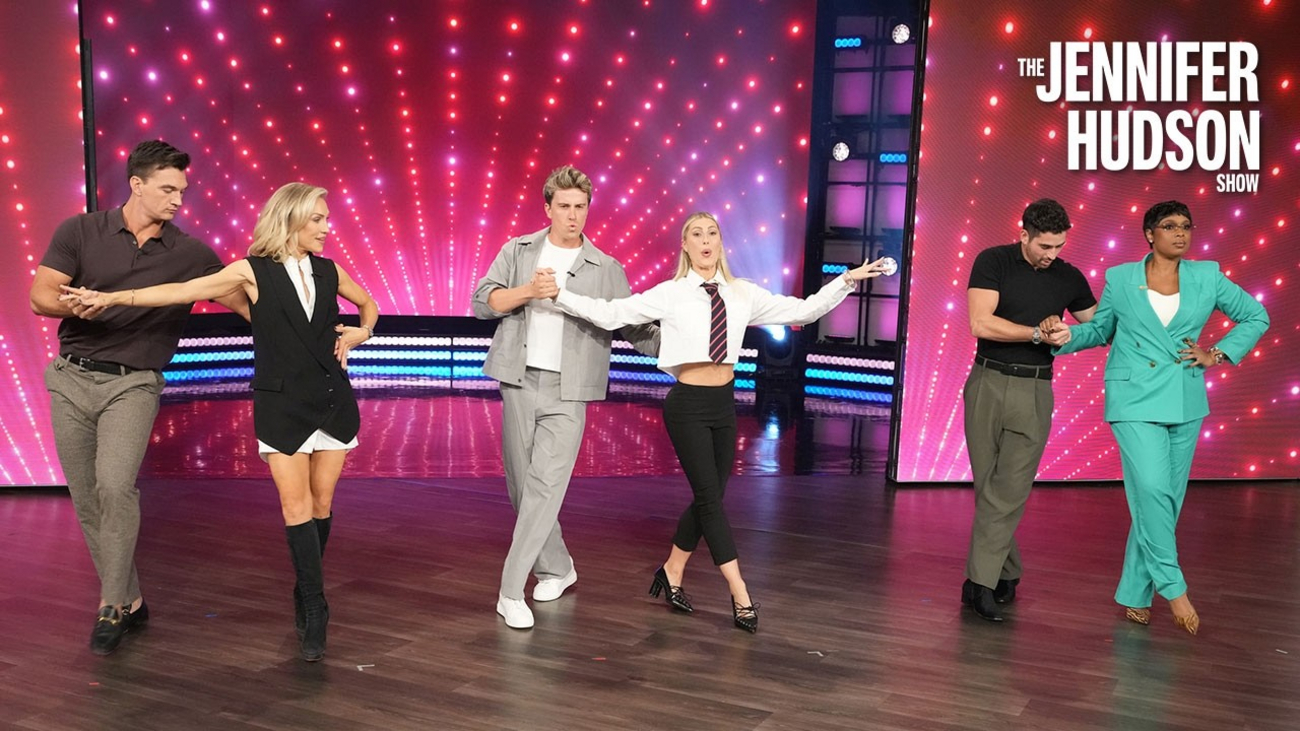 Tyler Cameron and Jackson Olson Get Dance Lessons From DWTS Pros on JHUD SHOW Video