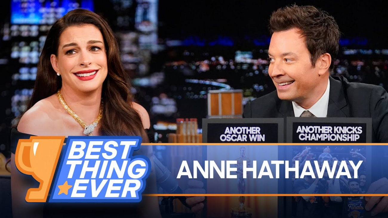 Anne Hathaway Forced to Choose Life's Essentials in BEST THING EVER Game on TONIGHT… Video