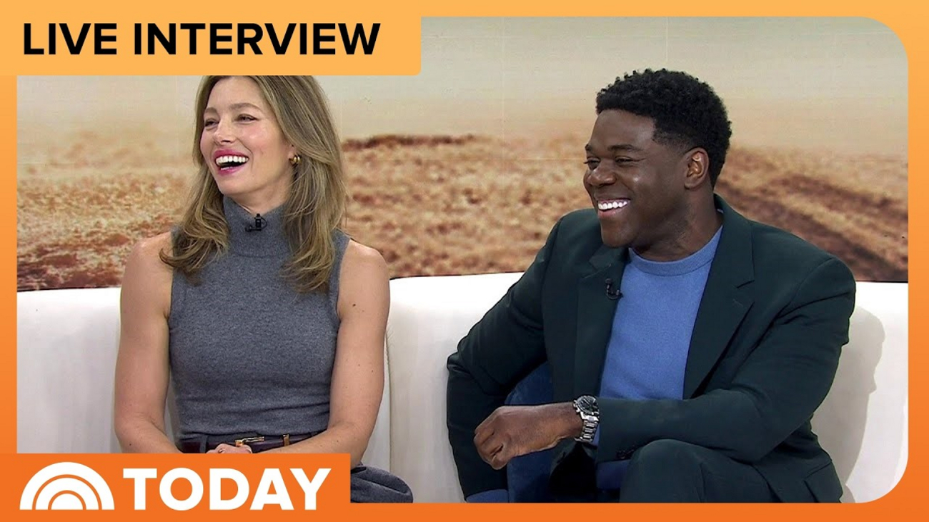 Jessica Biel and Sam Richardson Talk Stunts and Superstitions in MATCHBOX: THE MOVIE Video