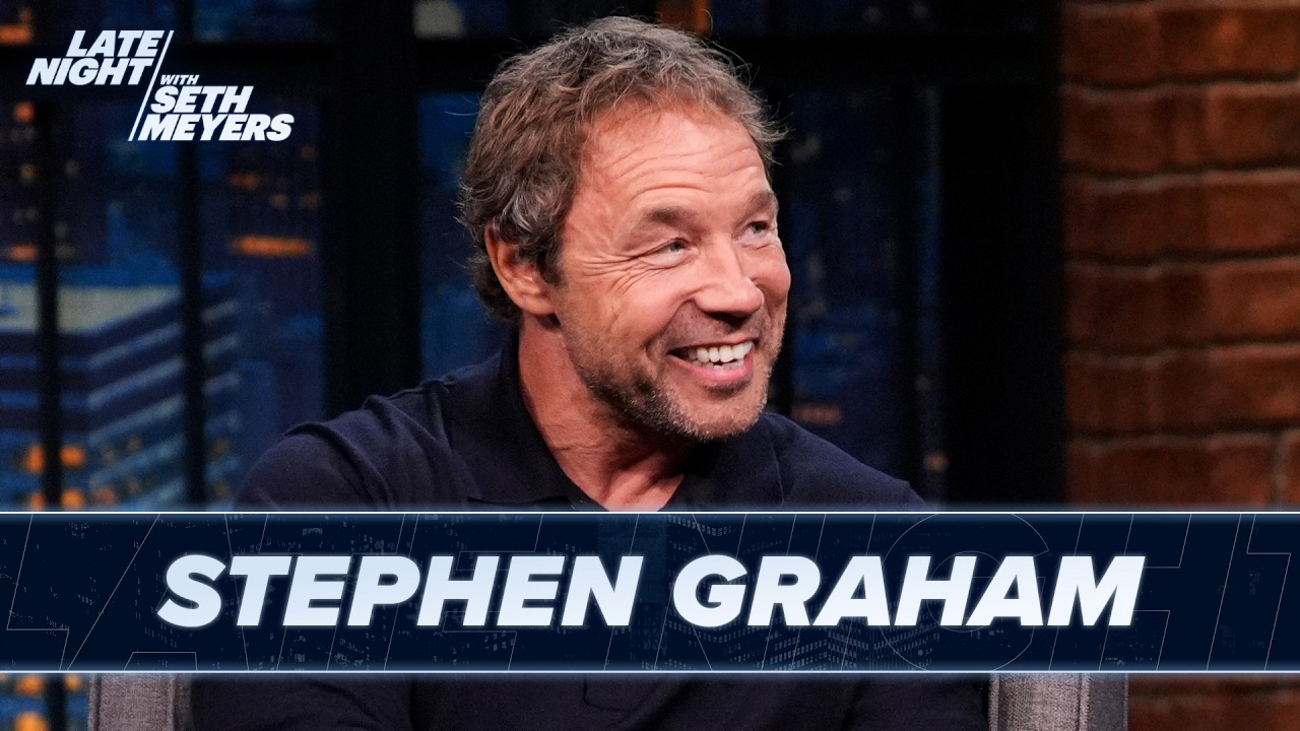 Stephen Graham Shows Off His Character Walks on Late Night Photo