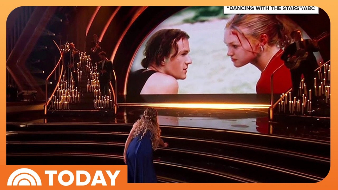 Julia Stiles Dedicates 'DWTS' Dance to Heath Ledger Photo