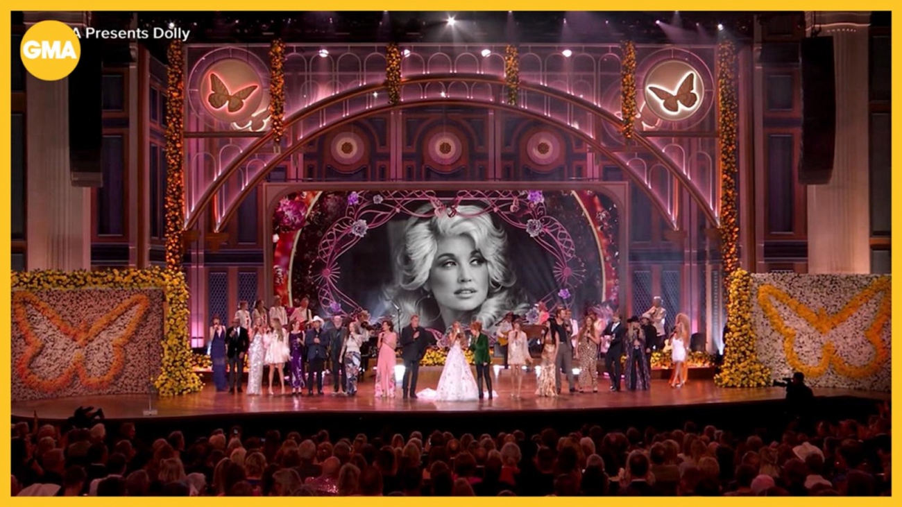 Lara Spencer Recaps Nashville's Star-Studded Dolly Parton Tribute Video