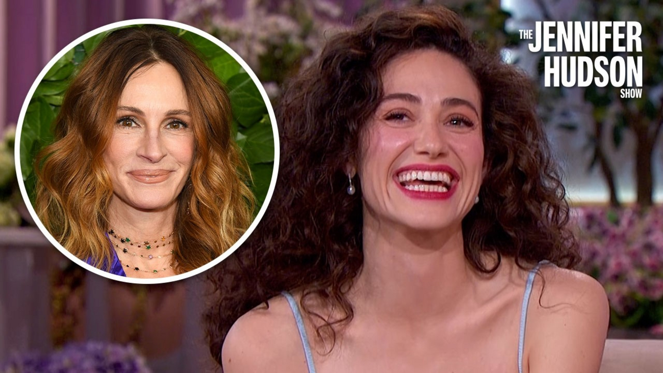 Emmy Rossum on Julia Roberts as Her Kids' "Aunt Juju" Video