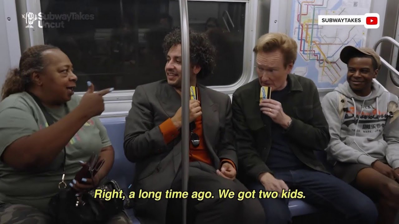 Brooklyn Bar Owner's Subway Moment With Conan Goes Viral Photo