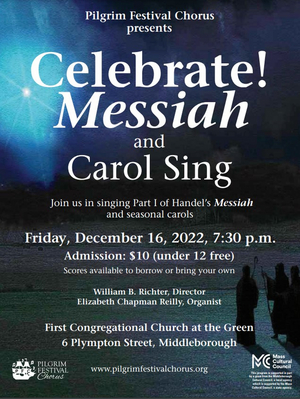Plymouth's Pilgrim Festival Chorus Presents 'Celebrate! - Messiah and Carol Sing-along' Image