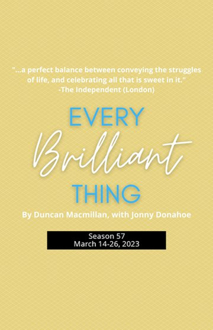 EVERY BRILLIANT THING Comes to New Stage Theatre in March 2023 