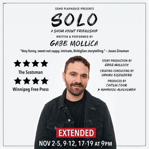 Gabe Mollica's SOLO: A SHOW ABOUT FRIENDSHIP Extended Off-Broadway  Image