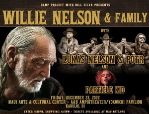 Willie Nelson Will Perform on Maui Next Month  Image