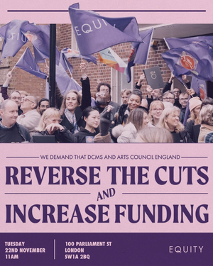 Equity Organise Demonstration Against Arts Cuts Image
