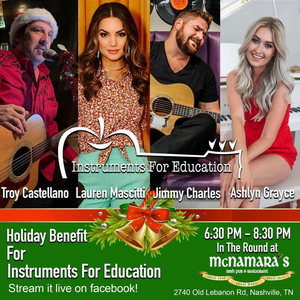 Troy Castellano And McNamara's Irish Pub & Restaurant To Host 2nd Annual Holiday Fundraiser & Instrument Drive 