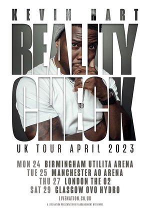 Kevin Hart Will Return to the U.K With 2023 REALITY CHECK Tour 