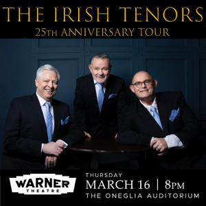 The Warner Theatre To Present The Irish Tenors, March 16 