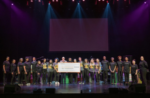 NJPAC Presented With Check $25,000 From M•A•C Cosmetics On Behalf Of The Estate Of Whitney Houston Image