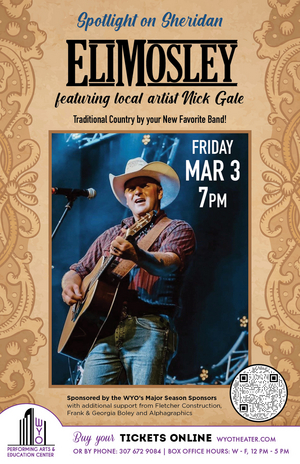 Eli Mosley Band and Nick Gale Come to the WYO Next Month 