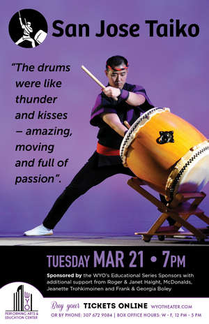 San Jose Taiko Brings the Beat to the WYO Stage in March  Image