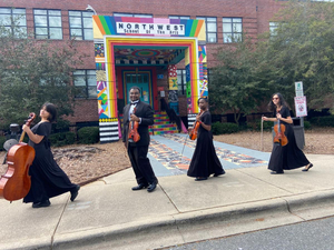 Northwest School String Quartet Performs With Touring Beatles Show At The Neighborhood Theatre 