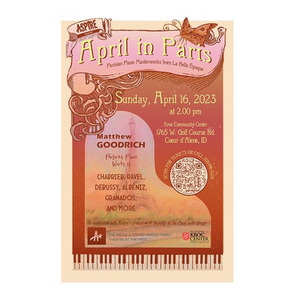 Aspire Presents Matthew Goodrich in APRIL IN PARIS This Month 