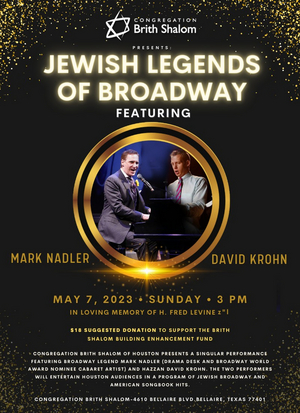 Mark Nadler Will Highlight Jewish Composers at Congregation Brith Shalom Image
