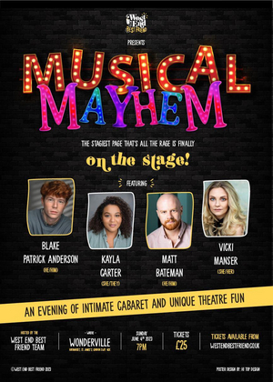 West End Best Friend Announce MUSICAL MAYHEM at London's Wonderville Image
