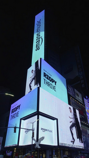French-English Pianist RIOPY Featured on Amazon Music Times Square Billboard 