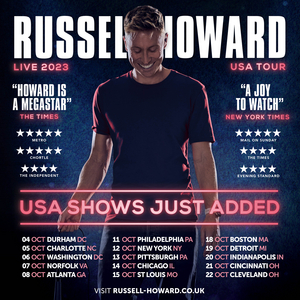 Russell Howard to Bring USA Tour To Boch Center Shubert Theatre in October 