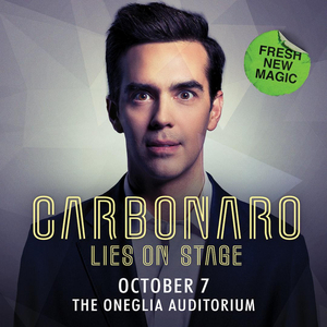 The Warner Theatre Presents CARBONARO: LIES ON STAGE, October 7 Image