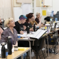 Photo Flash: Inside Rehearsal For CITY OF ANGELS at the Garrick Theatre