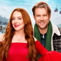 Photos: First Look at Lindsay Lohan & Chord Overstreet in FALLING FOR CHRISTMAS on Ne Photo