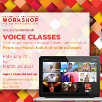 Repertory Philippines Announces Online Voice Classes