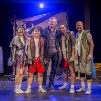 Photo Flash: Giles Andreae and His Son Meet the Cast of CAPTAIN FLINN AND THE PIRATE Photo