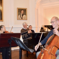 Pianist Brian Ganz, Cellist Carter Brey, violinist Laura Colgate in Chopin Chamber Mu Photo
