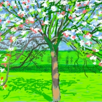 The Art Institute Of Chicago Presents 'David Hockney: The Arrival Of Spring, Normandy, 2020'