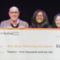NJPAC Presented With Check $25,000 From M•A•C Cosmetics On Behalf Of The Estate O Photo