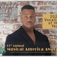  Davóne Tines to be Honored as Vocalist of the Year at the 61st Annual MUSICAL AMERICA AWARDS