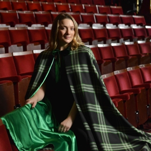 Local Kiltmakers Present ‘Wicked’ With Bespoke Tartan Cape For ST Andrews Day Photo