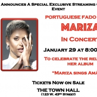 Portuguese Fado Singer MARIZA Stars In Streaming Concert Presented By The Town Hall Photo