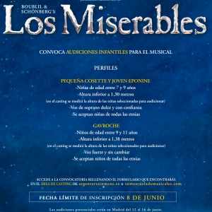 CASTING CALL: LOS MISERABLES convoca audiciones infantiles para su próximo estreno  Photo