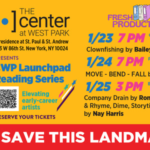 The Center at West Park to Present the CWP Launchpad Reading Series