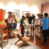 Comunidades De La Cultura Wixárica Visitan El Museo Del Palacio De Bellas Artes Photo