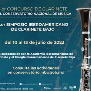 Programan En El Conservatorio Nacional De Música El 3er Concurso De Clarinete Y 1er  Photo