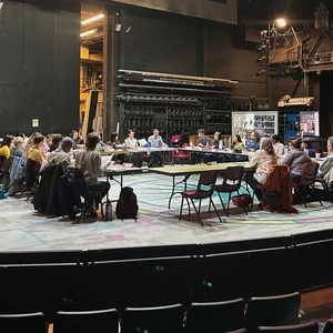 Cast Set for LUCKY STIFF at FIM Flint Repertory Theatre Photo