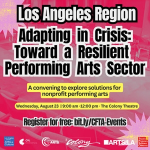 'Adapting in Crisis: Toward a Resilient Performing Arts Sector' to be Presented at th Photo