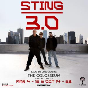 Sting to Launch STING 3.0 Las Vegas Residency at Caesars Palace in March 2027 Photo