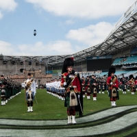 Anz Stadium Rings With The Sound Of Bagpipes and Drums As Record-Breaking Production 