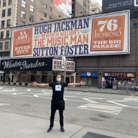 PHOTO: Hugh Jackman Visits The Winter Garden Theatre, Future Home of THE MUSIC MAN