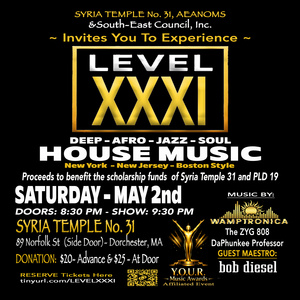 LEVEL XXXI House Music Fundraiser Will Present Bob Diesel in Dorchester Video