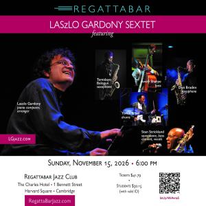 Laszlo Gardony to perform with sextet at Regattabar Photo
